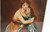 Gemstone Painting of Mother and Child Styled After Elisabeth Vigee Le Brun