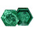 Malachite Box Bullseye Hexagon  