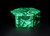 Malachite Box Hexagonal w Big Turkey Tail