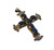 Large Sterling Silver Sapphire Cross 40 Cts