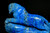 Lapis Tiger Sculpture Paperweight w Golden Pyrite