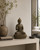 Antique Tibetan Buddha Bronze Statue High Crown