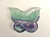 Pair Fluorite Butterfly Dishes