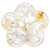 Clear Rock Crystal Peach Blossom Plate