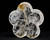 Clear Rock Crystal Peach Blossom Plate