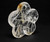 Clear Rock Crystal Peach Blossom Plate