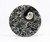 Pair Ammonite Plates 4.5" Black