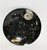 Pair Large Ammonite Plates Black White 6.25"