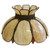 Antique American Bisque Ceiling Lamp Shade Glass