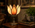 Antique Tiffany Lotus Ceiling Lamp Shade Glass