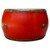 Monumental Antique Drum Red Lacquered48"