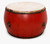 Monumental Antique Drum Red Lacquered48"