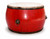 Monumental Antique Drum Red Lacquered48"