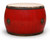 Monumental Antique Drum Red Lacquered48"