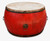 Monumental Antique Drum Red Lacquered48"