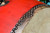 Monumental Antique Drum Red Lacquered48"