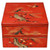 Japanese Antique Red Lacquered Box 2-Tier