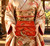 Japanese Antique Red Lacquered Box 2-Tier