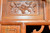 Solid Elm Wood Jewelry Box w Carved Flowers