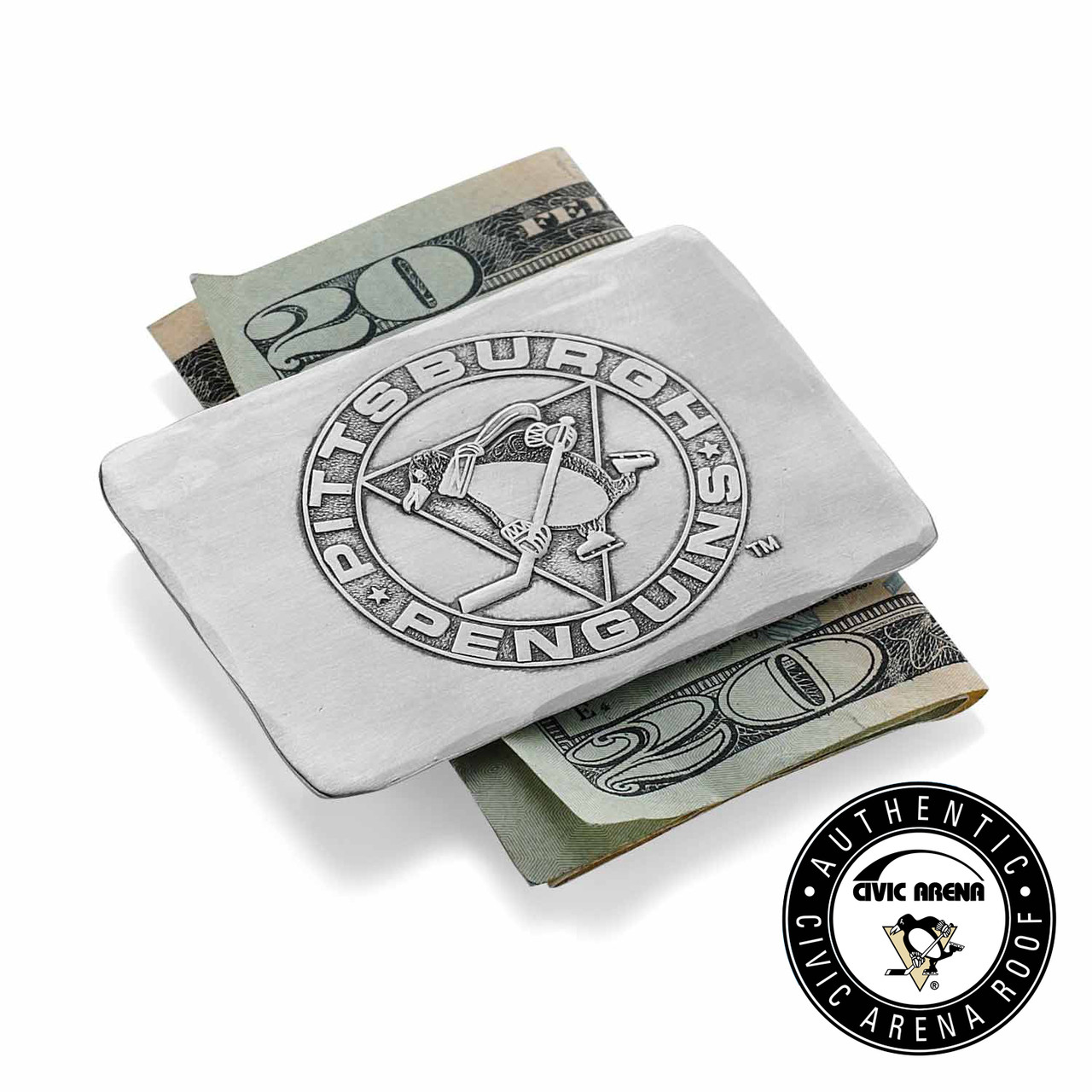 Pittsburgh Penguins Money Clip Made From The Civic Arena Roof - pittsburgh penguins money clip made from the civic arena roof
