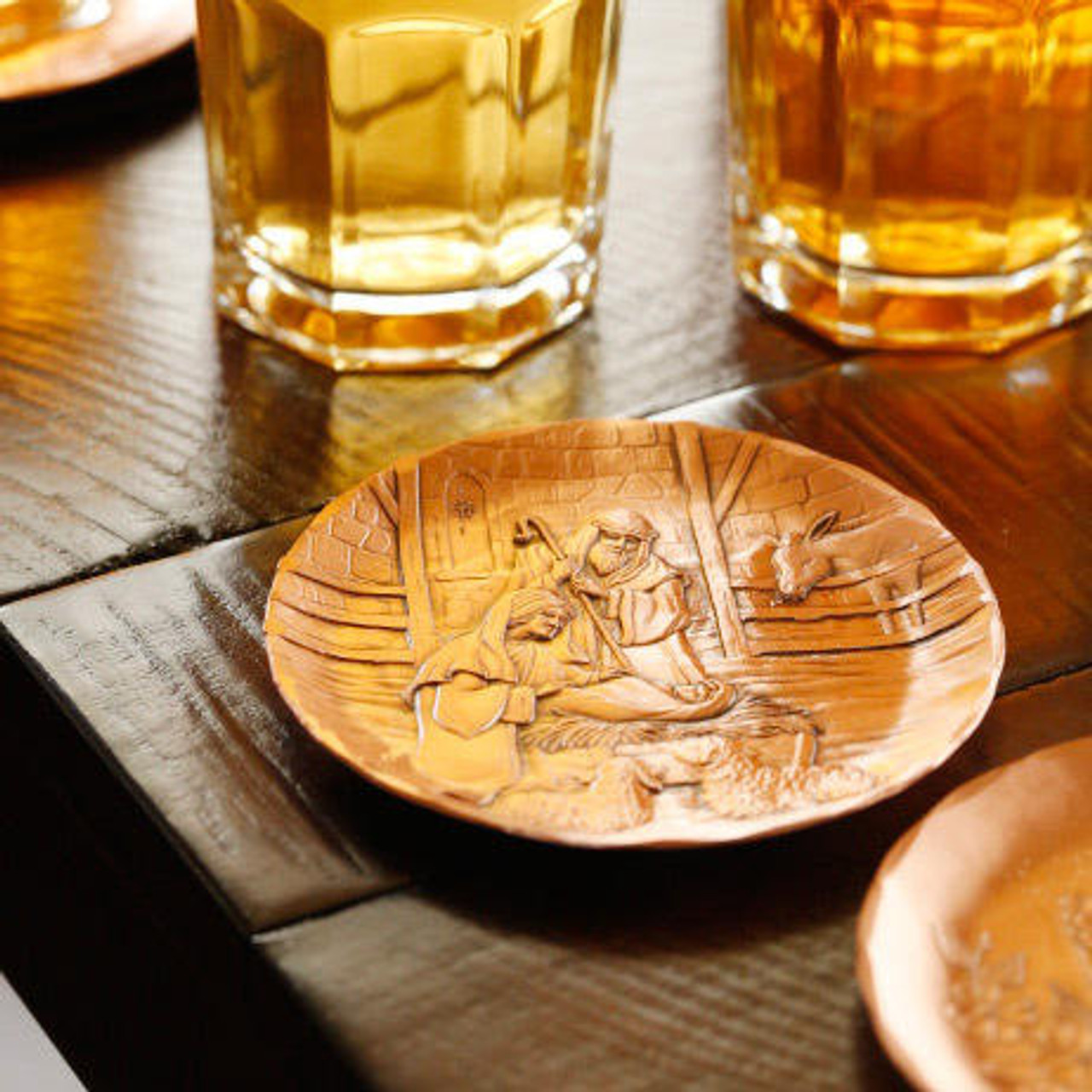 Nativity Coaster Copper Wendell August Forge