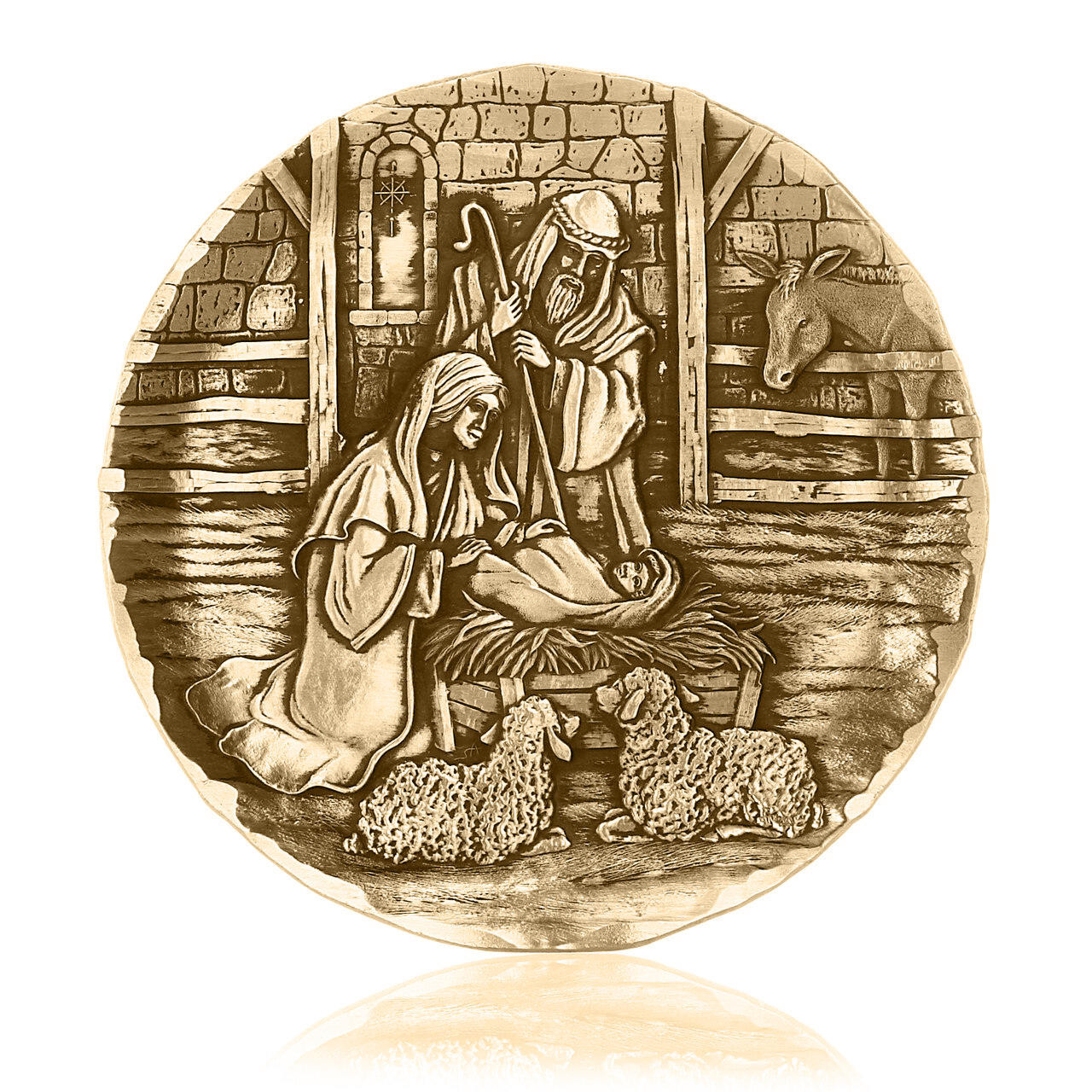 Nativity Coaster Bronze Wendell August Forge