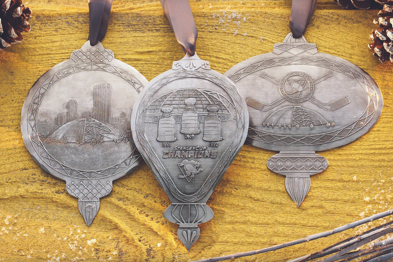 Pittsburgh Penguins Civic Arena Ornament, Stanley Cup Arena Roof