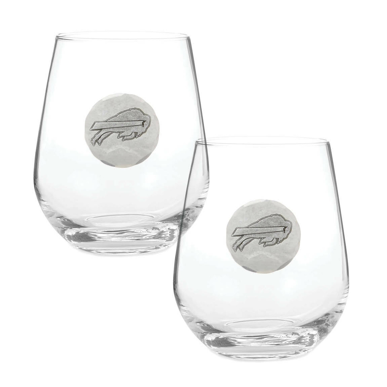 Silver Buffalo 20oz. Fine Silver Stemless Wine Glass