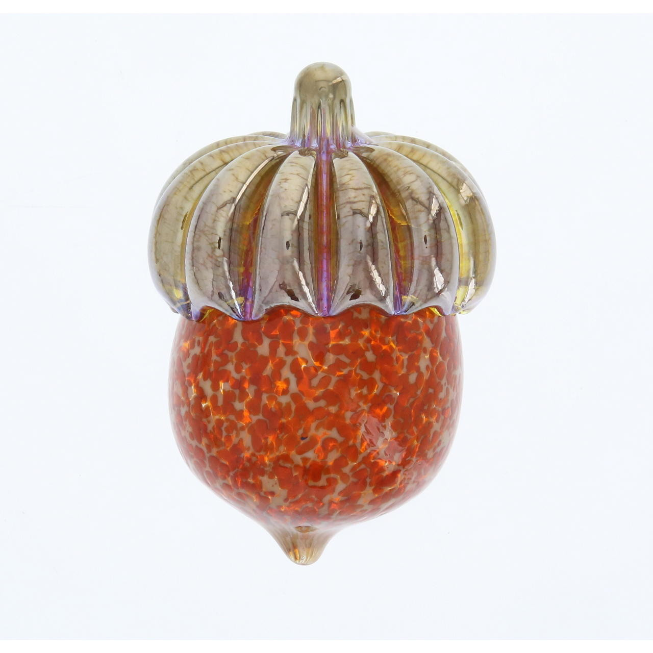 Vessel Glass Handblown Pumpkin- Classic Orange - Wendell August Forge