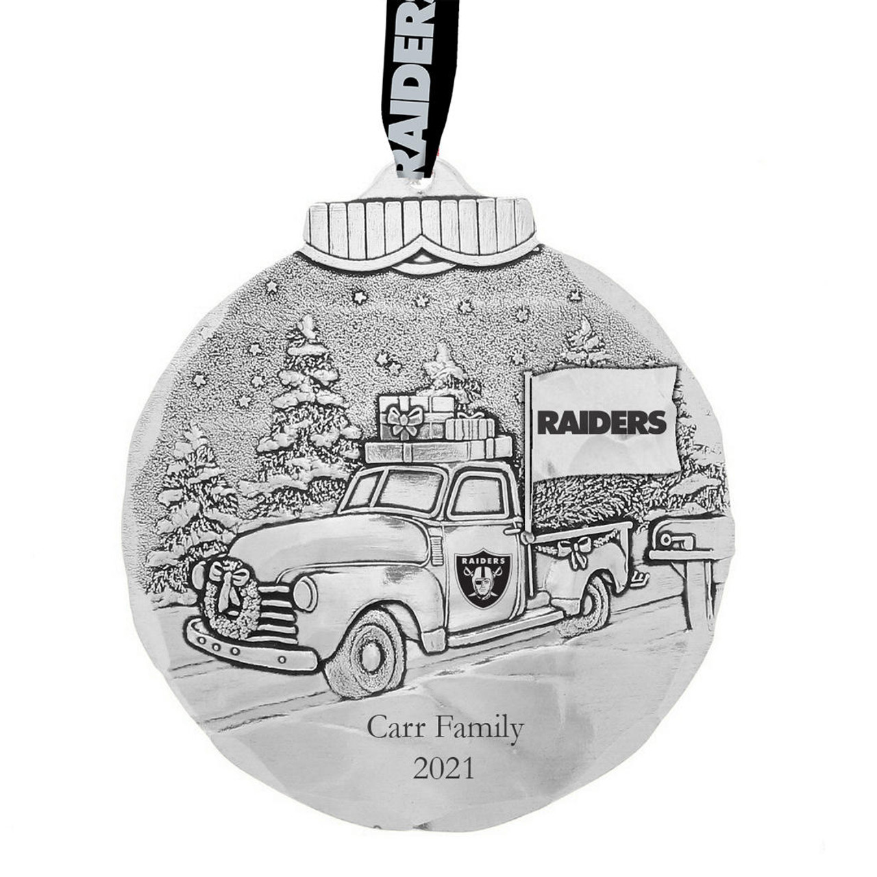 Las Vegas Raiders Star Tree Topper (Aluminum)