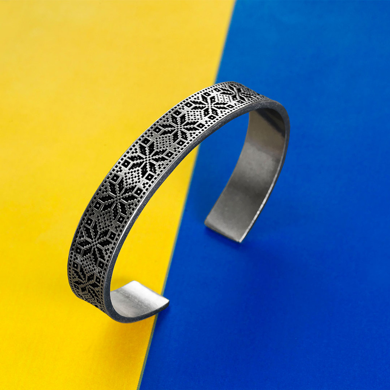 Origins Pray for Ukraine Cuff Bracelet - Wendell August Forge