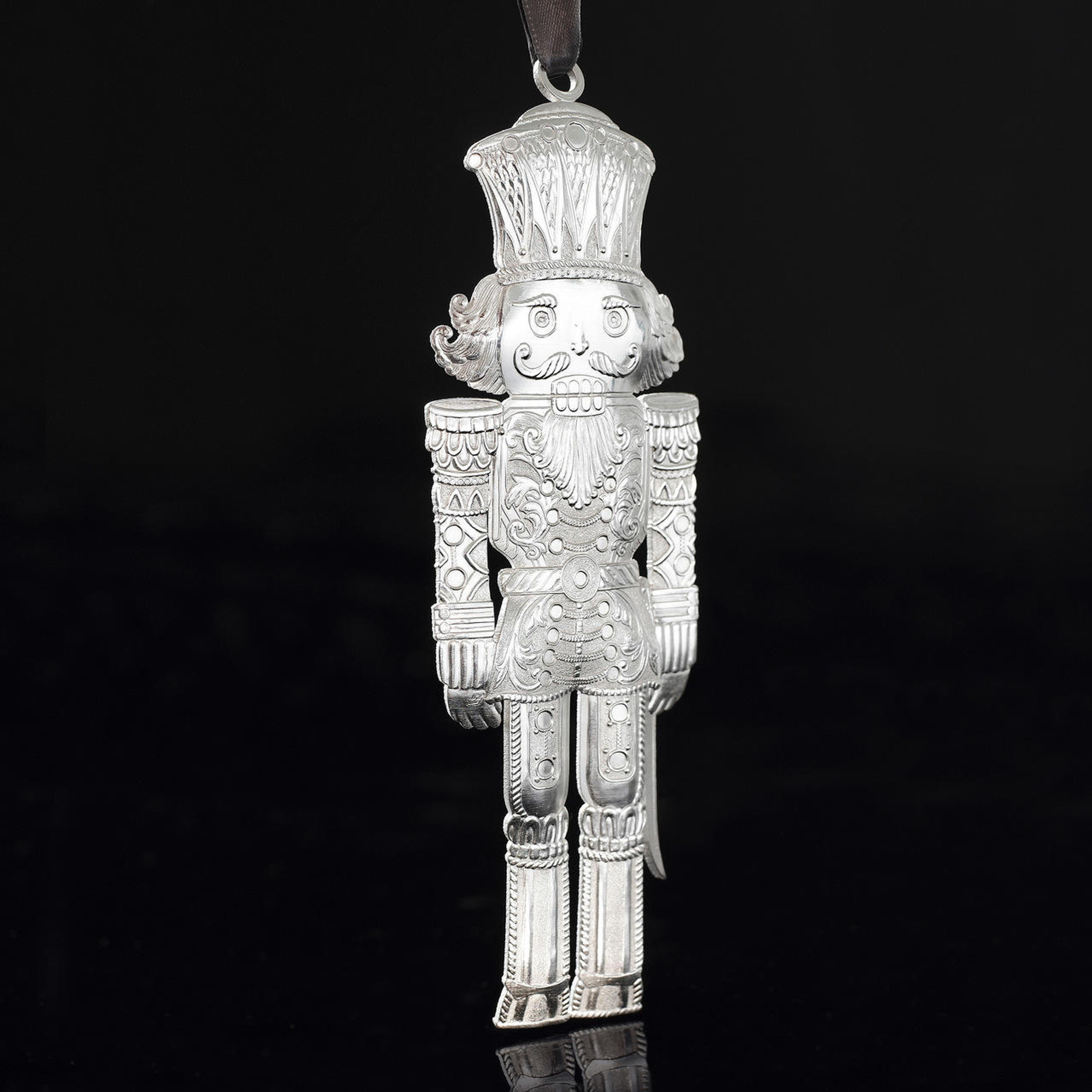 Silver Plated Nutcracker Ornament Wendell August