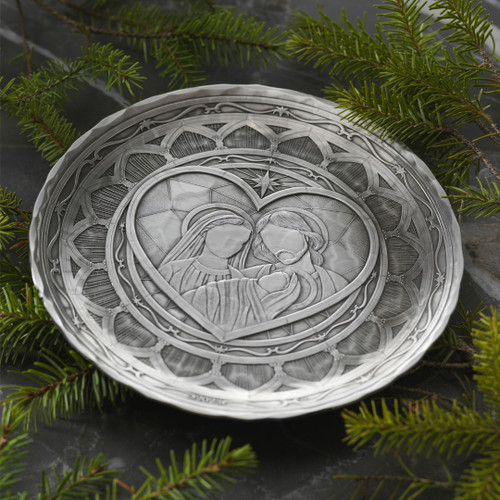 2023 Annual Christmas Plate- Heart of Christmas (Pewter)