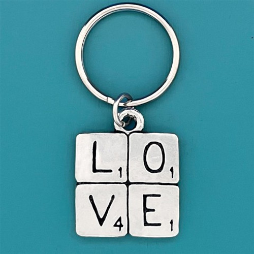 Scrabble Love Keychain