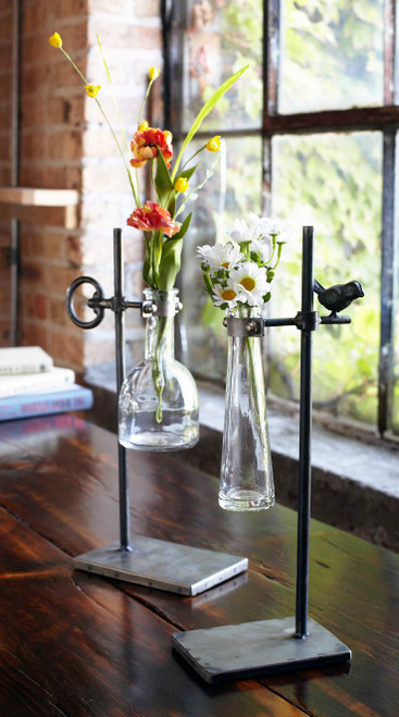 Stem Vase with Metal Key Stand