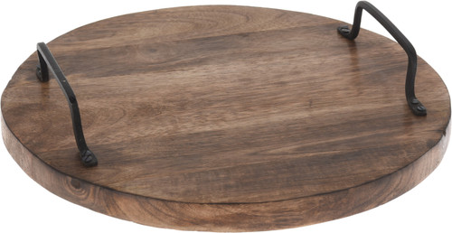 CUTTING BOARD ROUND MANGO MEDIUM