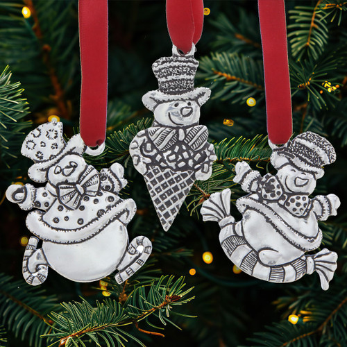Snowman Confections Ornament Set