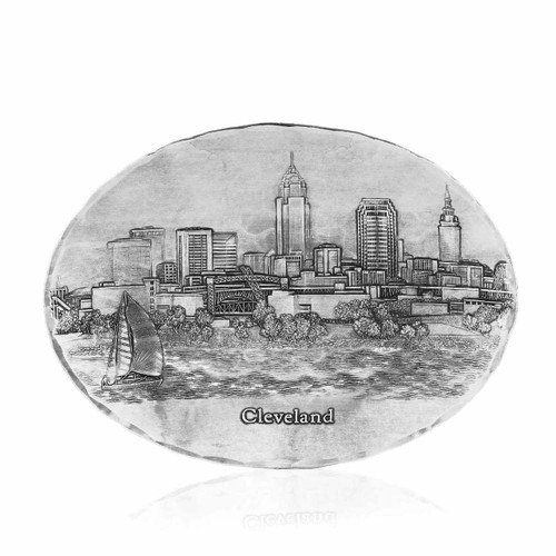 Cleveland Skyline Small Oval Dish