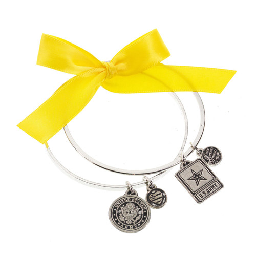 US Army Charm Bangle Bracelet Wendell August