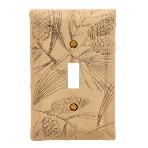 Pine Single Switch Plate Bronze Wendell August