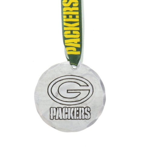 Green Bay Packers Small Round Ornament Aluminum Wendell August
