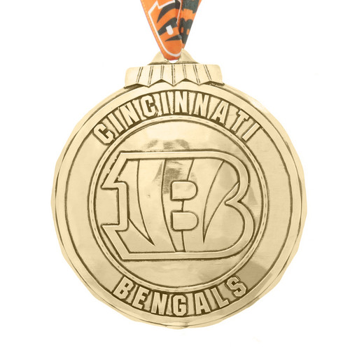 Cincinnati Bengals Classic Round Ornament (Bronze)