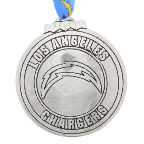 Los Angeles Chargers Classic Round Ornament Aluminum Wendell August