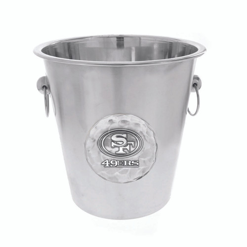 San Francisco 49ers Logo Champagne Bucket Wendell August