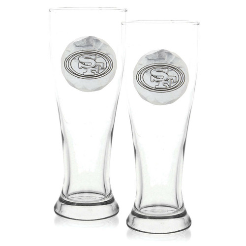 San Francisco 49ers 2-Piece Pilsner Set Wendell August