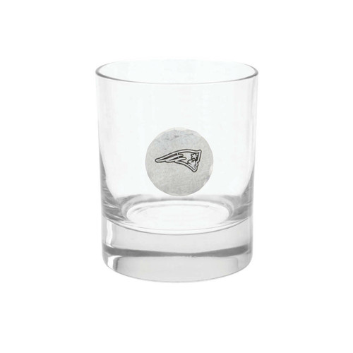 New England Patriots Rocks Glass Wendell August