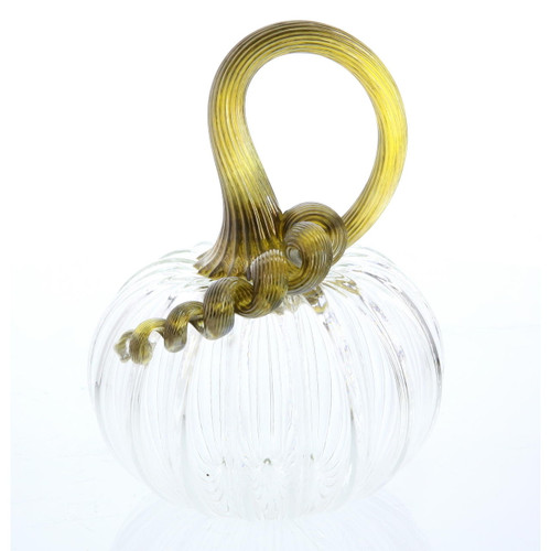 Vessel Glass Handblown Pumpkin - Clear Wendell August