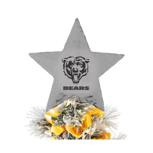 Chicago Bears Star Tree Topper (Aluminum)