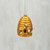 Glass Bee Hive Ornament