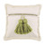 GREEN ACRYLIC TASSEL PILLOW